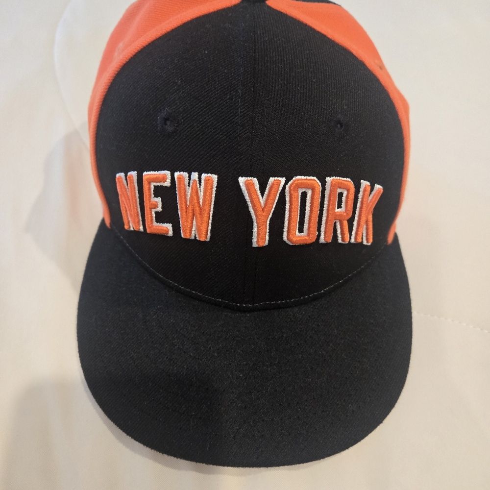 New Era Kids New York Cap - Black and Orange